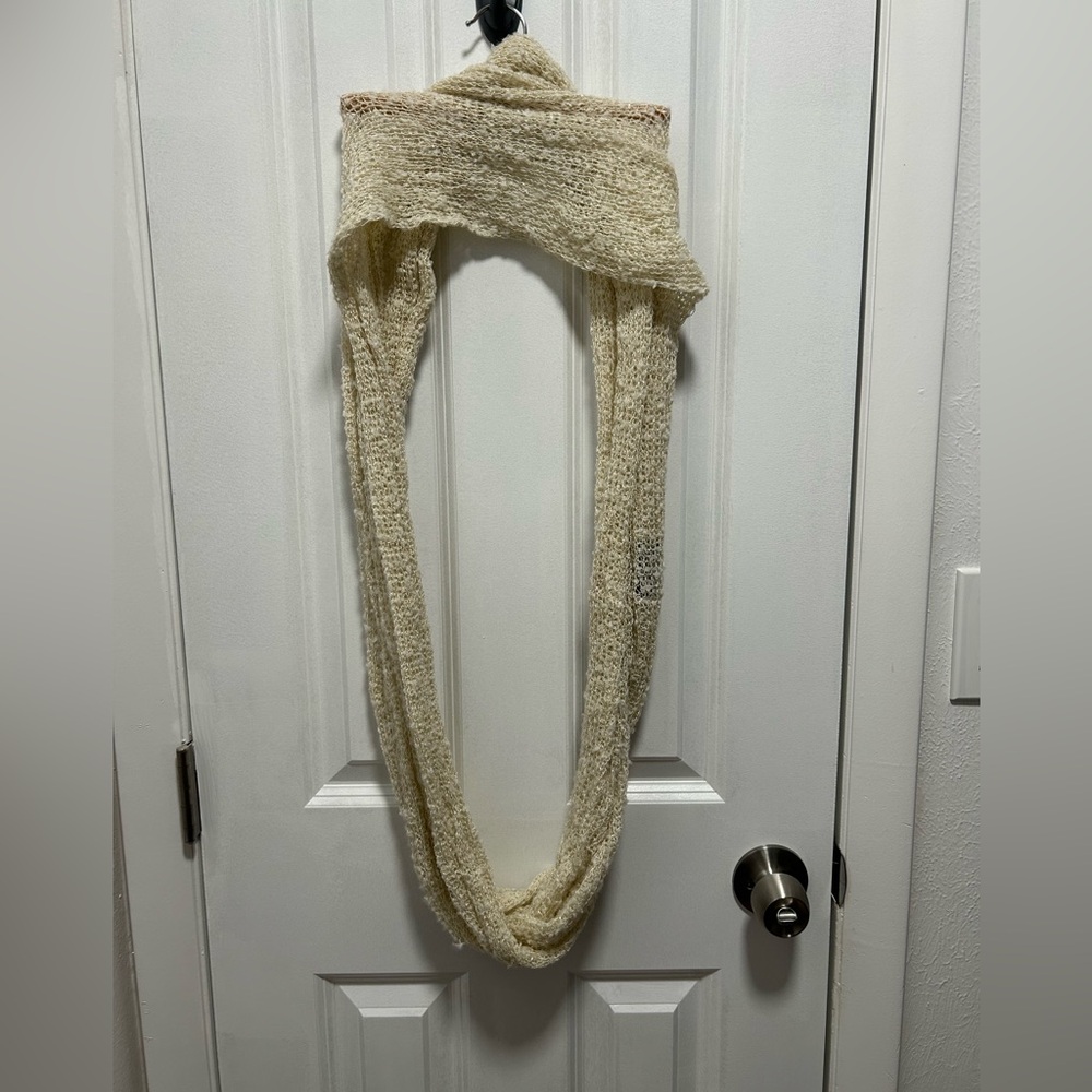 Mixit Cream Knit Infinity Scarf